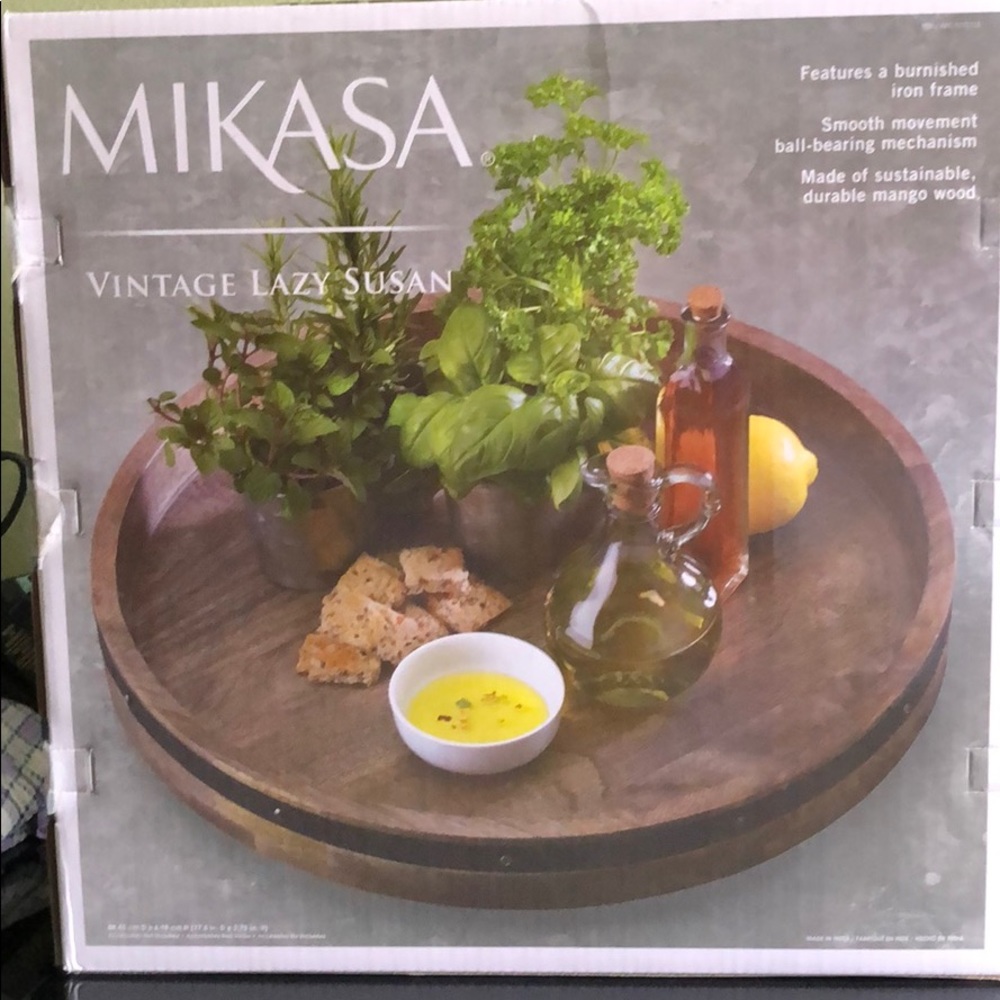 Wood Lazy Susan by Mikasa